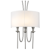 Lampa ścienna kinkiet  Las Vegas - W03711NI COSMO Light wykonana w stylu nowojorskim połączonym z klasycznym nietypowy klosz