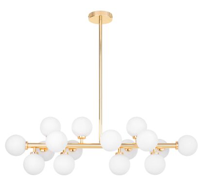 LAMPA WISZĄCA  PETRICA W16 Lumina Deco nowoczesna LDP 6033-16 - Złota