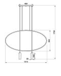 Designerska lampa wisząca HOLAR TH.017CZ THORO loft czarna - 4
