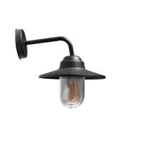 Kinkiet zewnętrzny OSVALD WALL IP44 AZ4489 AZZARDO STYL RETRO CZARNY METALOWY