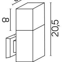 KINKIET ZEWNĘTRZNY CUBE CUBE CB-K DG