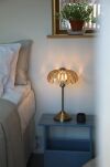 Lampa stołowa Kurage 1L E27 109180 Markslojd antyczny mosiądz/bursztyn 43cm, klosz  Ø26cm - 3