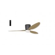 Wentylator sufitowy led VENETI CCT + REMOTE CONTROL czarny-drewno tekowe pilot AZ4450