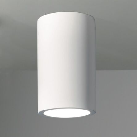Lampa sufitowa natynkowa plafon Osca 200 Round- Astro  1252011 7011 biała okrągła tuba biały gips