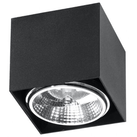Plafon BLAKE  LAMPA TECHNICZNA NATYNKOWA  czarnA KOSTKA  NOWOCZESNA SL.0700 SOLLUX