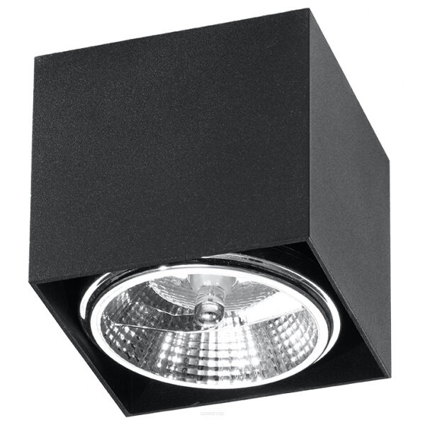 Plafon BLAKE  LAMPA TECHNICZNA NATYNKOWA  czarnA KOSTKA  NOWOCZESNA SL.0700 SOLLUX