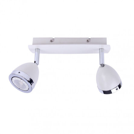 Reflektor CALASA SPL-9372-2A WH Italux Biały podwójny z chromowanymi pierścieniami