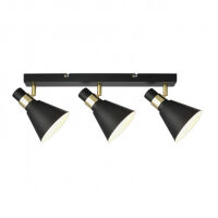 Plafon lampa sufitowa Biagio  MB-H16079M-3 CZARNA  Italux skandynawski styl