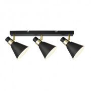 Plafon lampa sufitowa Biagio  MB-H16079M-3 CZARNA  Italux skandynawski styl
