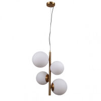 Lampa wisząca Riga PND-44213-4-HBR Italux estetyczna miodowa mosiężna