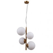 Lampa wisząca Riga PND-44213-4-HBR Italux estetyczna miodowa mosiężna