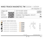 Reflektor NIKO TRACK MAGNETIC 7W DO SZYNY MAGNETYCZNEJ AZZARDO ZŁOTY - 2