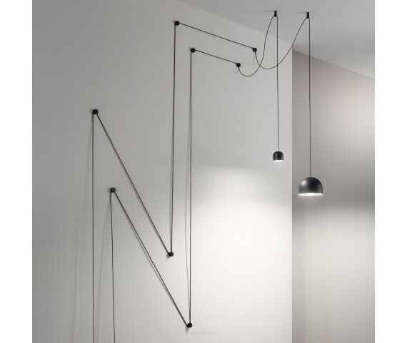 KINKIET  Tall Sp1 Big 196787 NOWOCZESNY IP20  METAL  oprawa wisząca w kolorze czarny Ideal Lux LAMPA WEWNĘTRZNA  