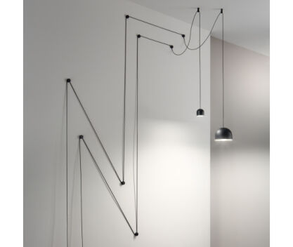 KINKIET  Tall Sp1 Big 196787 NOWOCZESNY IP20  METAL  oprawa wisząca w kolorze czarny Ideal Lux LAMPA WEWNĘTRZNA  