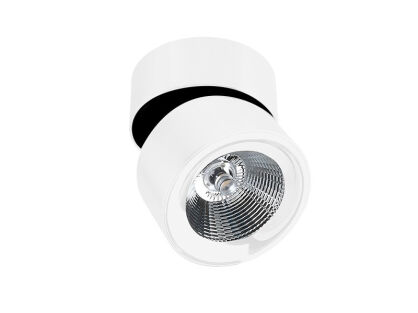 Lamp sufitowa natynkowa plafon  walec biały Scorpio  Azzardo LC1295-M-WH AZ1618 ruchoma główka