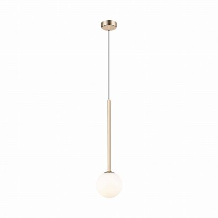 Lampa wisząca biały szklany klosz ARCTURUS kolor złoty - P0574-01F-F7AA Zuma Line