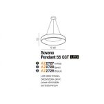 Lampa wisząca SOVANA PENDANT 55 CCT AZzardo Prosta nowoczesna różne kolory ściemnialna - 4