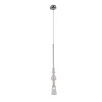 Lampa wisząca Murano  B P0246  Maxlight podłużna pojedyncza oprawa szklana transparentna nietypowy kształt