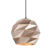 Lampa wisząca PALERMO PND-2424-1L-GD Italux GEOMETRYCZNA W KOLORZE ZŁOTYM E27