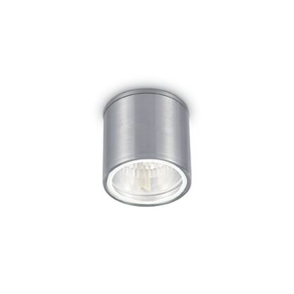 Plafon GUN PL1 ALUMINIUM Ideal Lux  092324  tuba techniczna aluminiowy korpus w kolorze aluminium IP44