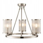 Lampa wisząca EASTON jasny nikiel transparent ENDON LIGHTING 76261  
