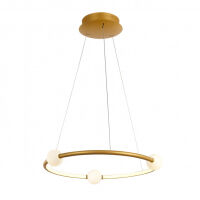 Lampa wisząca Lozanna PND-20112035-1A-GD Italux Modernistyczna ZŁOTY okręg