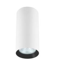 Lampa sufitowa natynkowa Manacor oczko czarne 9 cm LP-232/1D - 90 Light Prestige techniczna biała