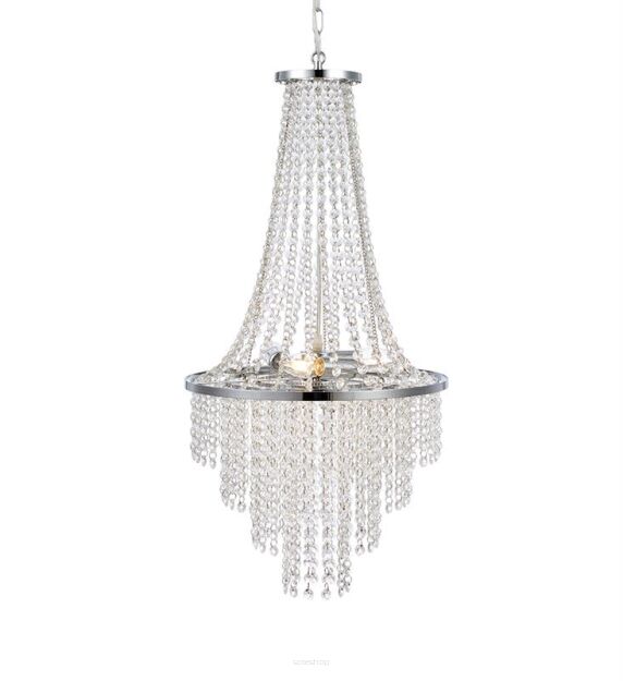 Lampa wisząca ALLINGTON CHANDELIER 3L BLACK CROME/CLEAR MARKSLOJD 108125