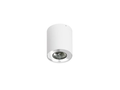 Plafon Neos 1 White/Chrom AZzardo FH31431B WH/CH  AZ0707 techniczna tuba biała/chrom