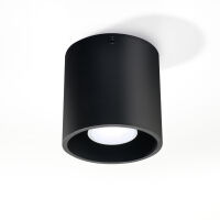 Lampa sufitowa  plafon  Downlight Orbis Czarna techniczna SL.0016 SOLLUX LIGHTING tuba