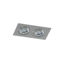 Lampa wpuszczana kwadrat nowoczesna CARO 2S  AZ2438   Azzardo podwójna srebrna