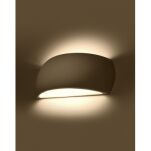 Kinkiet PONTIUS SL.0876 SOLLUX LIGHTING półokrągły ceramiczny czarny - 3