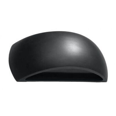 Kinkiet PONTIUS SL.0876 SOLLUX LIGHTING półokrągły ceramiczny czarny