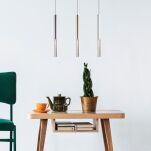 Lampa wisząca ZUMA LINE ONE PENDANT P0461-01E-P7P7 metalowa rurka czarna - 3