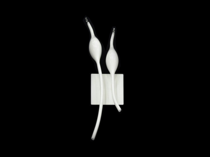Kinkiet Snake white AZzardo AZ0047  kształtem przypomina węże ma kolor biały