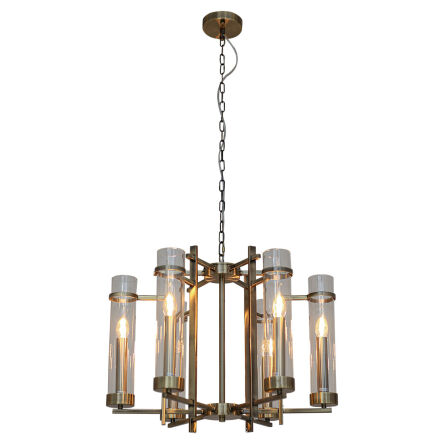 Lampa wisząca Aspen PND-31186-6A-ABR Italux klasyczna  antyczny brąz