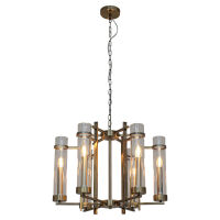 Lampa wisząca Aspen PND-31186-6A-ABR Italux klasyczna  antyczny brąz