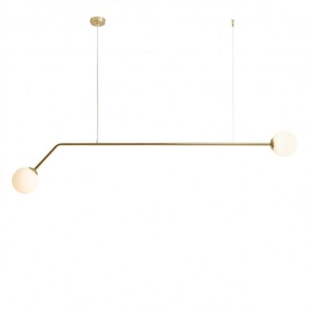Lampa wisząca PURE 2 GOLD HORIZONTAL złoty ALDEX 1064H30  