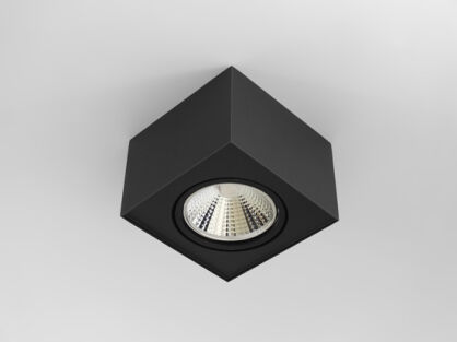 OPRAWA NATYNKOWA KWADRATOWA CZARNA AR111 ES111 230V 