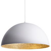 Lampa wisząca SREFA 90 SIGMA 30127 półokrągła biała/złota