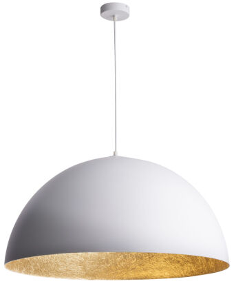 Lampa wisząca SREFA 90 SIGMA 30127 półokrągła biała/złota