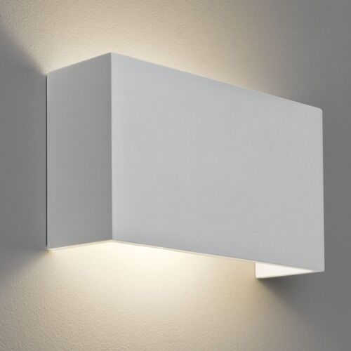 Lampa ścienna kinkiet Pella 325- Astro 7140 prostokąt biały gips do malowania 1315001