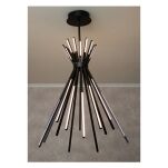 Lampa wisząca TIPI P0353 MAXlight AWANGARDOWA NIETUZINKOWA CZARNA LED IMPONUJĄCA FORMA - 2