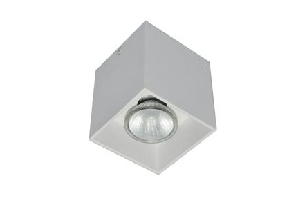 PLAFON ZUMA LINE SQUARE SPOT 50475-WH Z ALUMINIUM W KOLORZE BIAŁYM  NOWOCZESNY  PROSTOKĄT
