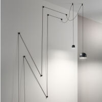 KINKIET Tall Sp1 Small 196800 NOWOCZESNY IP20  METAL  oprawa wisząca w kolorze czarny Ideal Lux LAMPA WEWNĘTRZNA