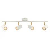 Lampa sufitowa GULL 4 reflektory na listwie BAR SPOT biały matowy ENDON 59933 
