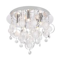 Lampa sufitowa GRESSA 19031-M ZumaLine Ozdobny plafon meta szkło