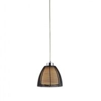 LAMPA WISZĄCA ZUMA LINE PICO MD9023-1S PŁOMIENNY 1 CZARNY CHOMOWANA KONSTRUKCJA SZKŁO ALUMINIOWA SIATKA 