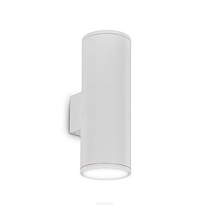 Kinkiet GUN AP2 BIG BIAŁY Ideal Lux  092300  aluminiowy korpus o wykończeniu szczotkowanym w kolorze białym świeci góra-dół