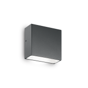 Kinkiet TETRIS 113753 Ideal lux Nowoczesny geometryczny w komorze antracytowym IP44
